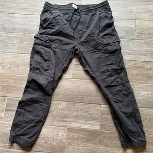 H&M Charcoal Cargo Pants for Men